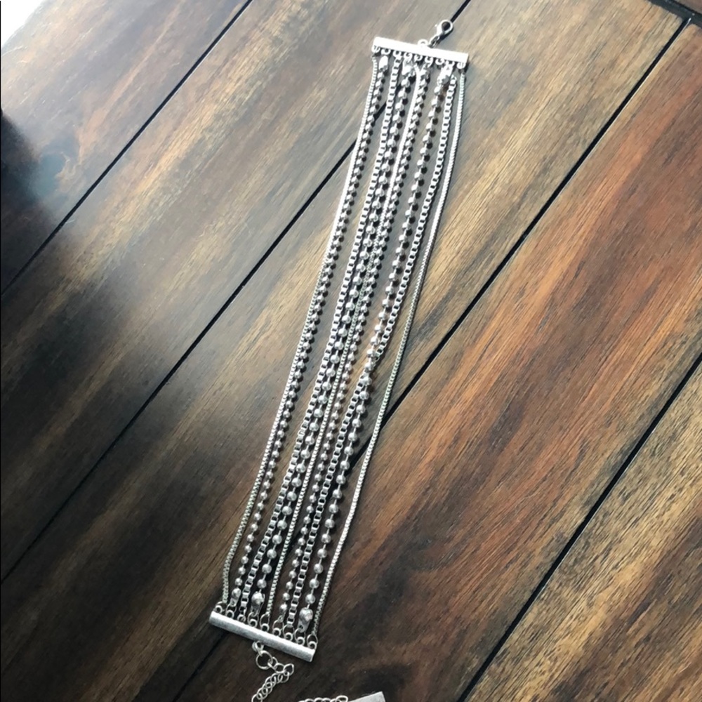 Choker necklace - silver